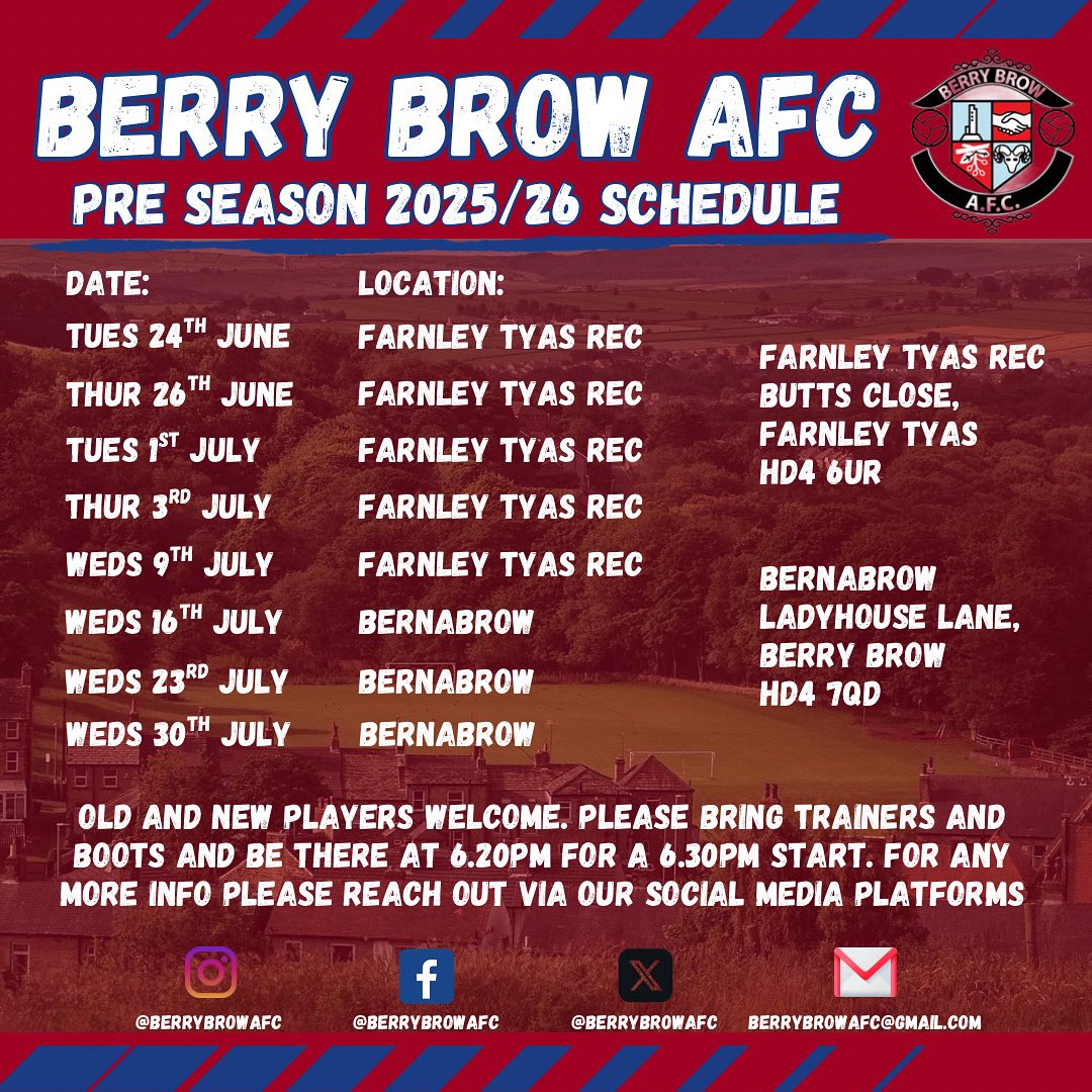 Berry Brow AFC tweet media