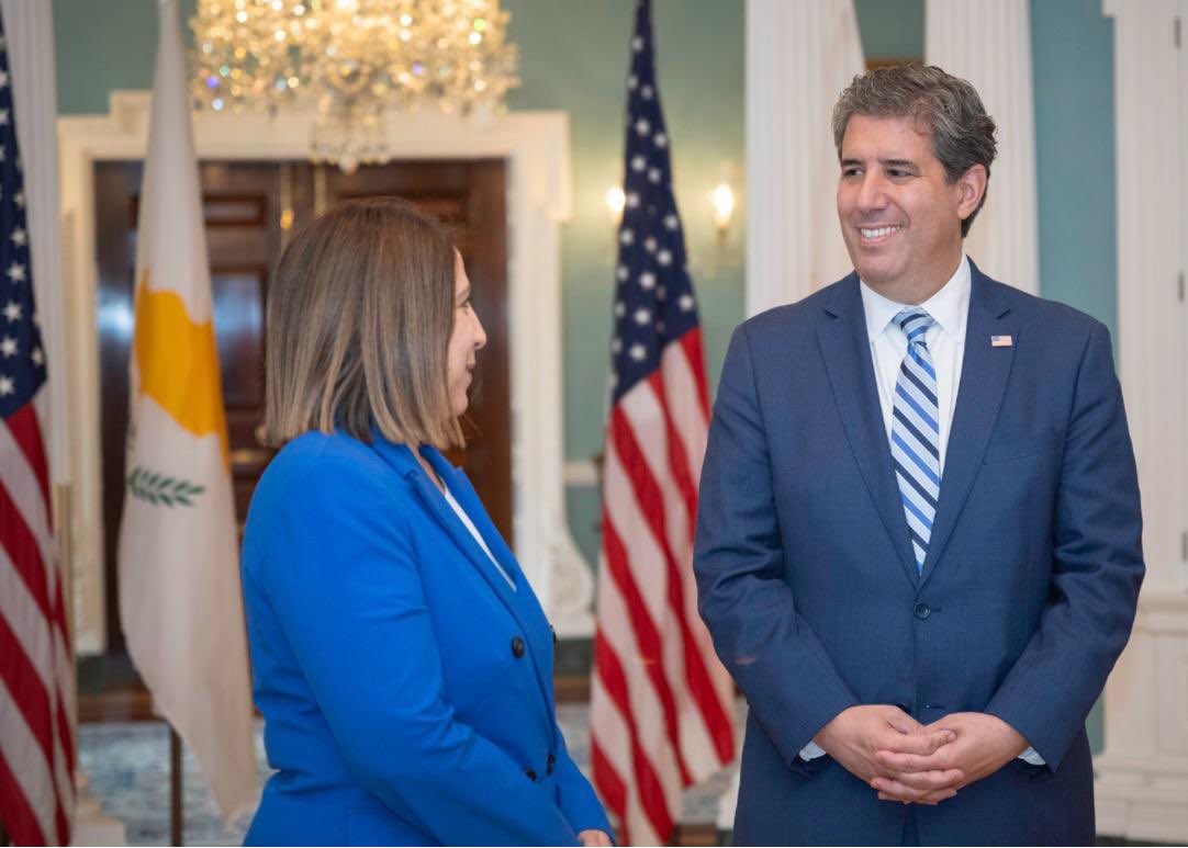 Productive meeting in Washington, earlier this week, with Deputy Secretary of State Michael Rigas at the <a href="/StateDept/">Department of State</a>. We had an insightful discussion on further strengthening the Cyprus–US strategic partnership and advancing synergies in key areas such as economic cooperation,