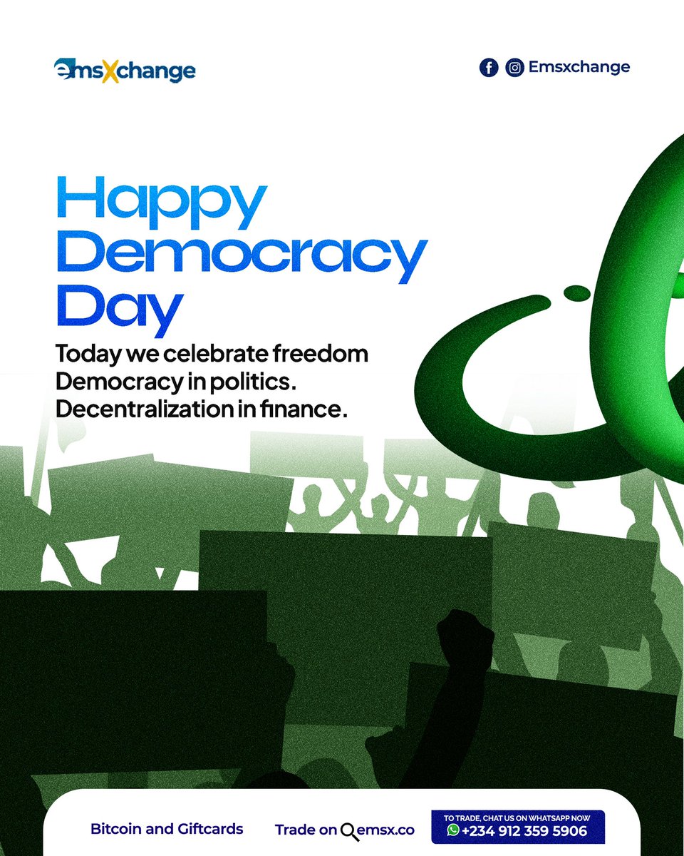 Happy democracy day.