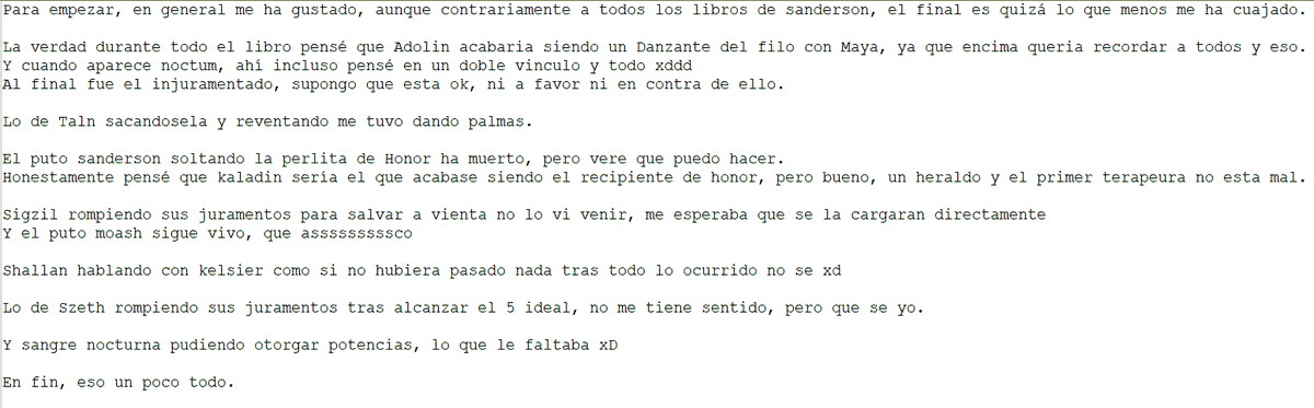 Bueno mi opinión/comentarios de VIENTO Y VERDAD

con spoilers, claro