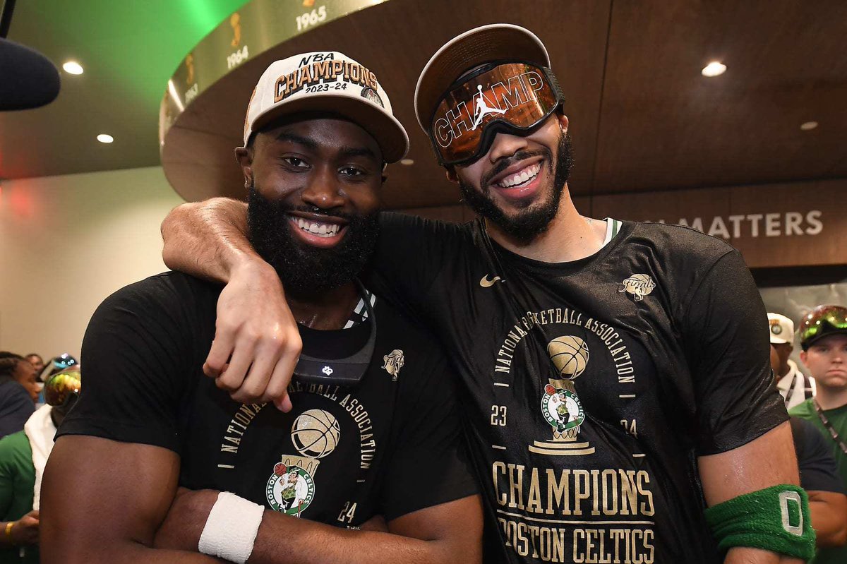 Celtics_AJ's tweet image. Rest up Champs 💚