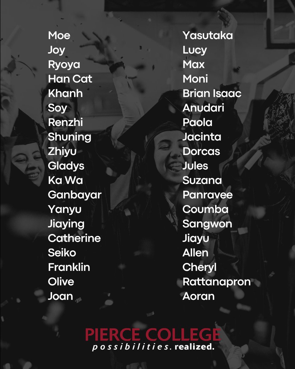 PierceCollegeIE's tweet photo. 🎓 Congratulations to our amazing International Students, Class of 2025! 🌍
Your journey, resilience, and hard work have truly inspired us.
We’re cheering you on as you step into a future full of possibilities. Keep shining! ✨💫
#PierceCollege #InternationalStudents #StudyAbroad https://t.co/fAyAK7q1JM