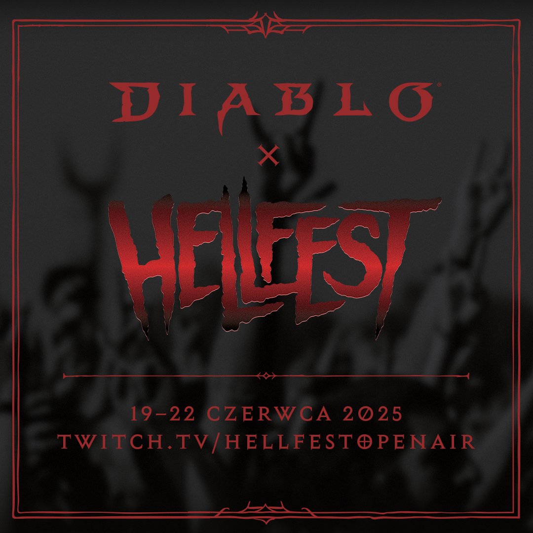 Diablo_PL's tweet image. Diablo i @HellfestOpenAir stworzą mroczną i niezapomnianą kolaborację! 🔥
 
Podczas czterech dni festiwalu pełnych ogłuszających dźwięków i szalonej energii czekają na Was zakulisowe wywiady z najlepszymi zespołami #Hellfest, ekskluzywne gadżety do wygrania i inne niespodzianki.