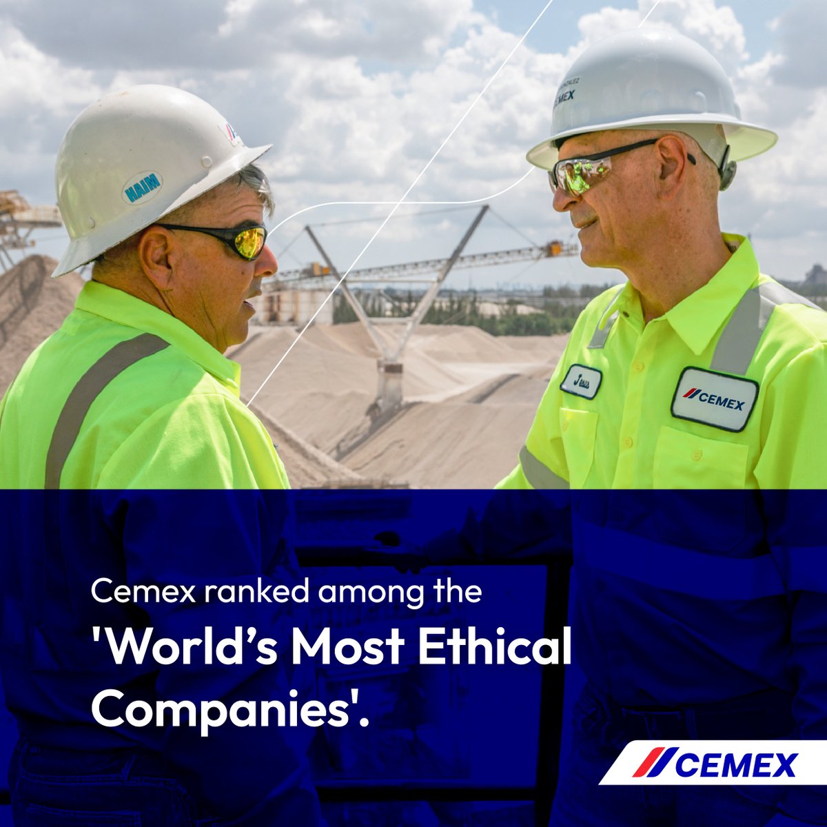 ICYMI - As one of the World’s Most Ethical Companies honorees, Cemex has been distinguished for exemplary business integrity, ethics, compliance, and governance standards. 

Full story: brnw.ch/21wTmc7
