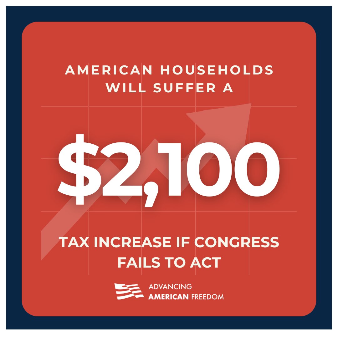 We're calling on Senate Republicans to refine and pass the One, Big, Beautiful Bill.

Tax hikes are coming and this bill is the best vehicle to renew the Trump tax cuts, rebuild our economy, and begin serious fiscal reform after years of Biden. Congress must act now.