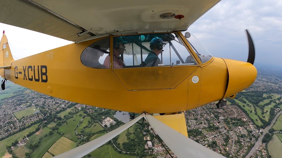 Slim and me checking to see if anybody at home has noticed he's slipped out to fly with me.