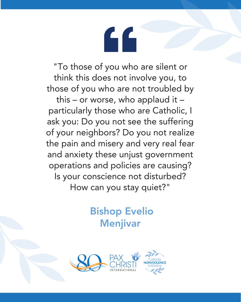 Gospel Nonviolence is never passive but active. It speaks truth and transforms the world. 
Gospel Nonviolence to face unfair policies, protect people and Organize Hope.