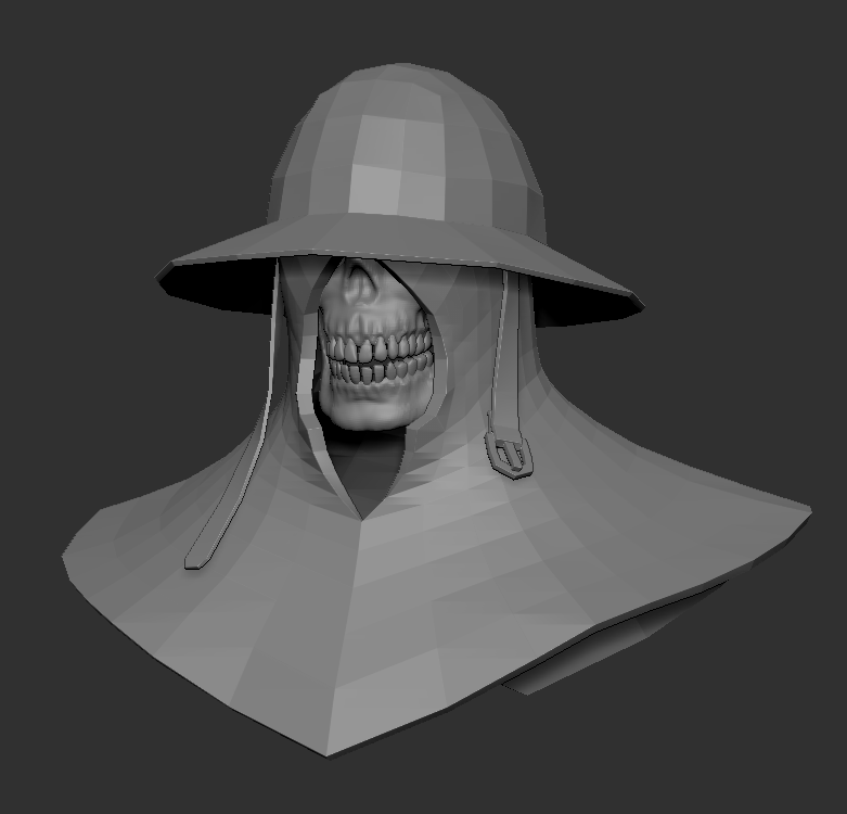 Going to take a design for my lo-fi project and up-res it for fun. 
Quick blockout in Zbrush and Blender.