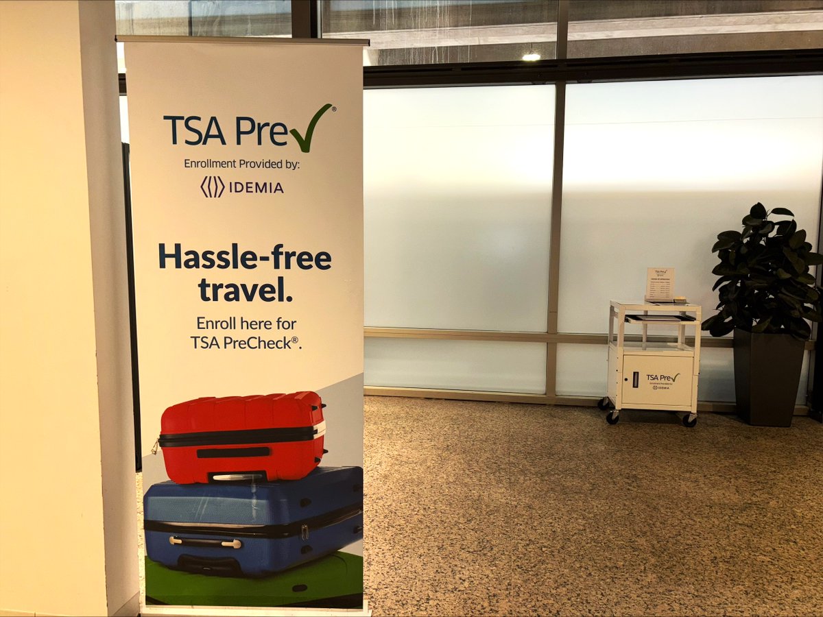 Only 5 days left! The TSA PreCheck enrollment center in baggage claim will close on June 17. Starting that day, CLEAR will take over on-site PreCheck enrollment at Checkpoint 1. Don’t miss your chance to enroll before the switch!
