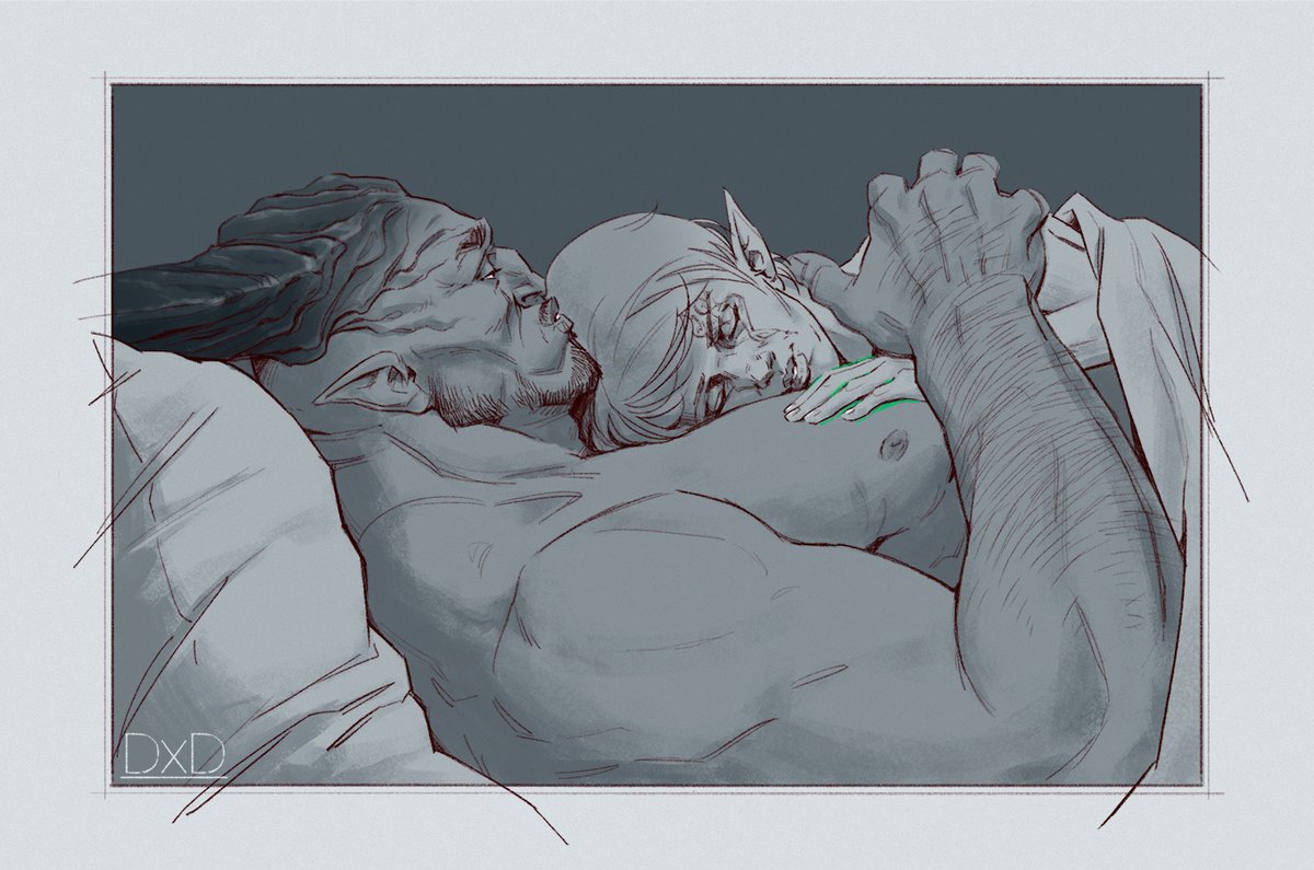 DexDevil23's tweet image. Art gift I created for a friend of mine featuring her Inquisitor and Iron Bull.
#IronBull #DragonAge #DragonAgeInquisition #IronBullxInquisitor