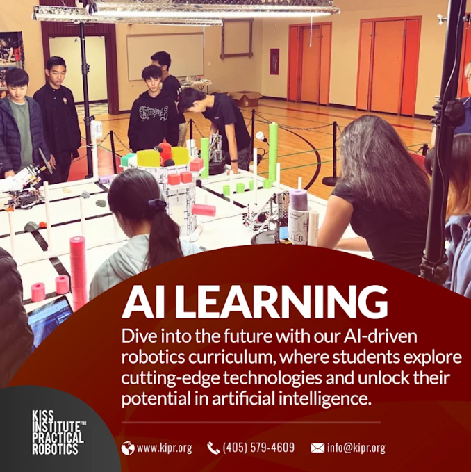 Artificial Intelligence (AI) learning is transforming the way students understand technology and problem-solving.  

Visit kipr.org to explore our AI-focused programs and see how we’re preparing the next generation of innovators!