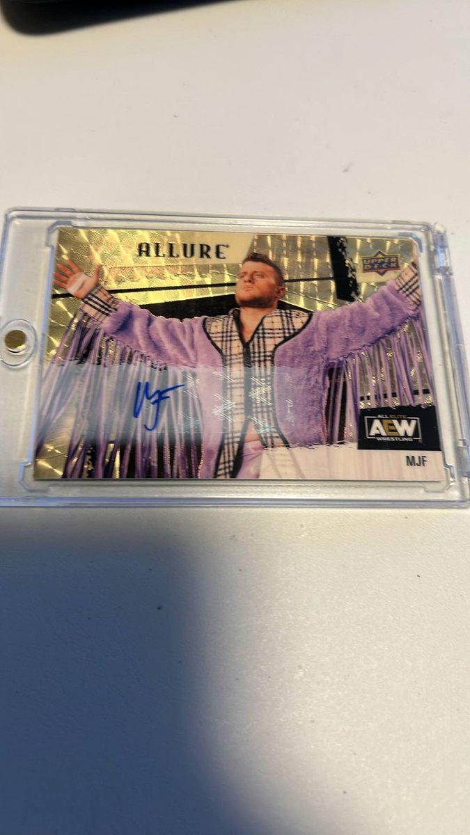 Josh Kotsab (@thekotsabulous) on Twitter photo I pulled an <a href="/The_MJF/">Maxwell Jacob Friedman™️</a> 1/1 auto @UppDeckSports curious if <a href="/AEW/">All Elite Wrestling</a> or MJF himself would be interested in it before I do anything with it. For the hell of it, what about you guys @MajoWFPod <a href="/TheMattCardona/">Matt Cardona</a>? I pulled an <a href="/The_MJF/">Maxwell Jacob Friedman™️</a> 1/1 auto @UppDeckSports curious if <a href="/AEW/">All Elite Wrestling</a> or MJF himself would be interested in it before I do anything with it. For the hell of it, what about you guys @MajoWFPod <a href="/TheMattCardona/">Matt Cardona</a>?