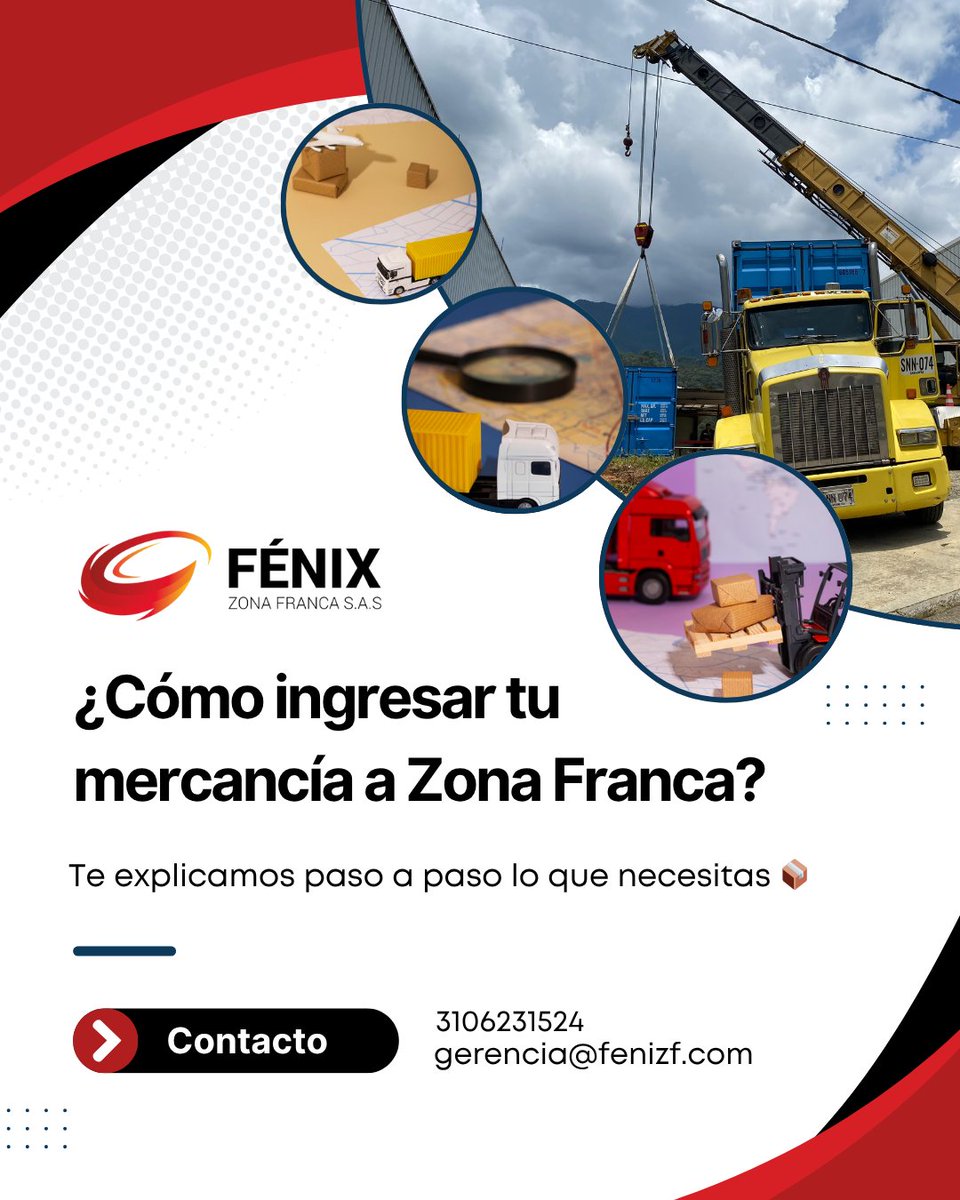 Fenix_ZF's tweet image. 📦 ¿Quieres almacenar en una Zona Franca?
🔐 Te explicamos el proceso en simples pasos.
🚀 Desliza para descubrirlo
#CómoFunciona #LogísticaEficiente #FénixZF #ZonaFranca #AliadoLogístico