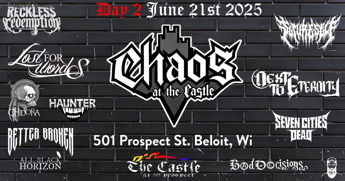 CHAOS AT THE CASTLE DAY 2! 🔥🏰🔥

The Battle Of Helms Deep will have nothing on this legendary day! ⚔️😈⚔️ 

#musicfestival #thekingdomofmusic #chaosatthecastle #musicianarmy #eventbrite