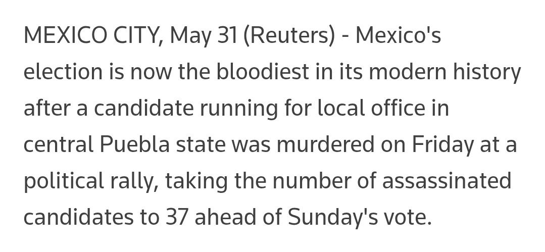 Democracy is when you kill all the opposition before anybody can vote.