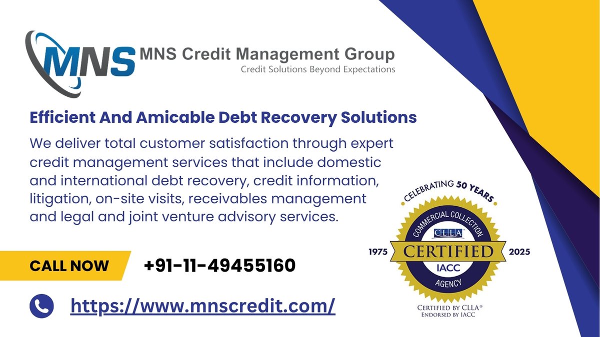 Take a break from collections. Use a CLLA Certified Agency! MNS Credit Management Group delivers efficient debt recovery solutions through expert credit management services that include domestic and international debt recovery and much more. Visit mnscredit.com.