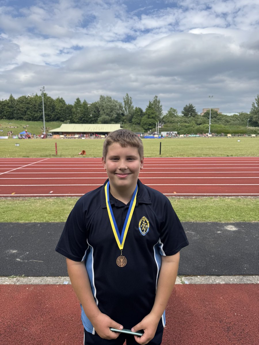 Josie (3rd in javelin) and Jack (3rd in discus), both Year 7 today at District Athletics Championships