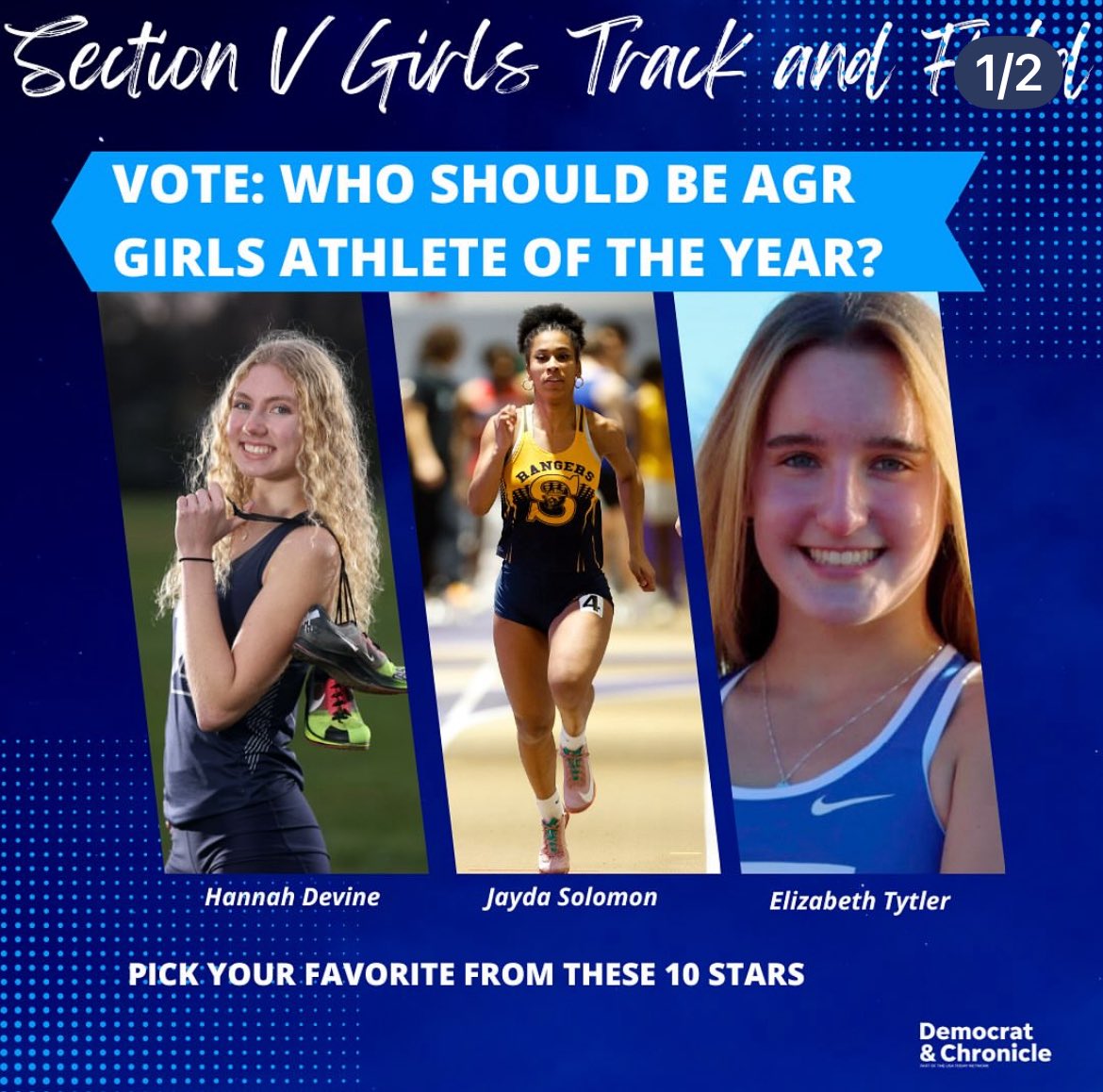 Irondequoit High School Athletics (@wieagles) on Twitter photo Our very own standout senior, Lizzy Tytler, has been named one of three finalists for the <a href="/DandC/">Democrat & Chronicle</a> All-Greater Rochester Girls Track Athlete of the Year!
democratandchronicle.com/story/sports/h… Our very own standout senior, Lizzy Tytler, has been named one of three finalists for the <a href="/DandC/">Democrat & Chronicle</a> All-Greater Rochester Girls Track Athlete of the Year!
democratandchronicle.com/story/sports/h…