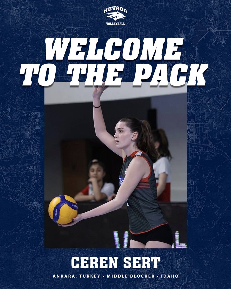 NevadaWVB's tweet image. WELCOME to the newest member of our Pack!
Very excited to have Ceren Sert in the silver and blue! 💙🐺
#BattleBorn