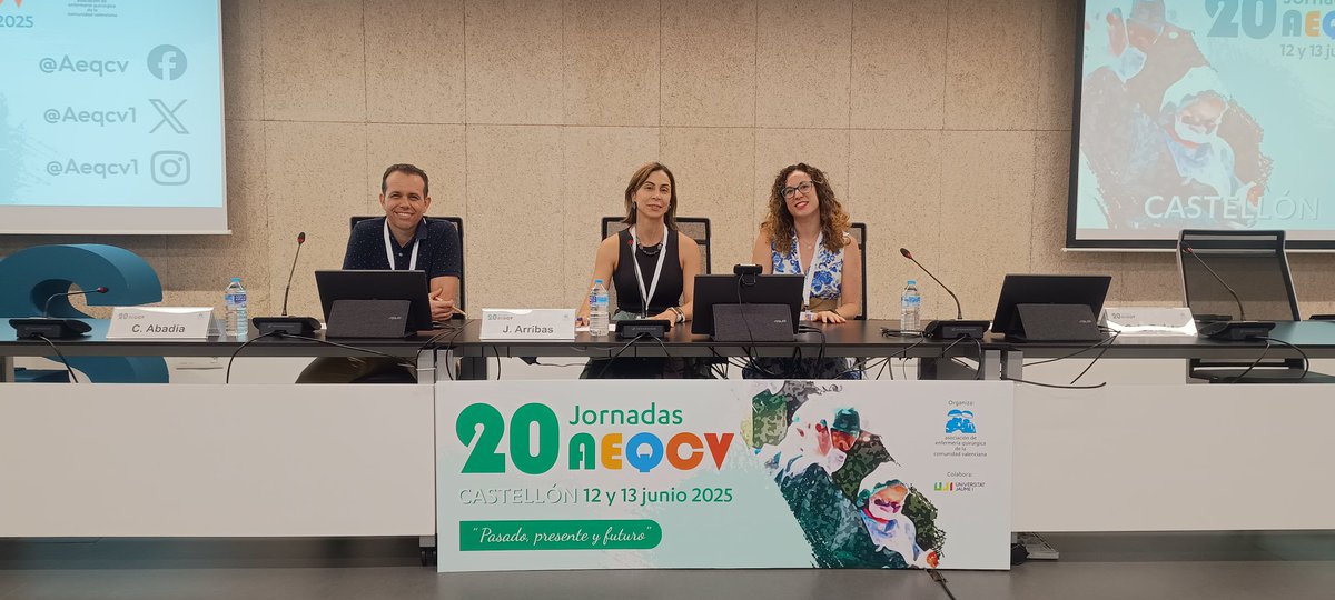AEQCV (@aeqcv1) on Twitter photo Defensa de Pósters.
Moderan:
Cristina Is Rufete. Enfermera. <a href="/GVAsaludstjoan/">GVASalud SantJoanAlacant</a>
Julia Arribas Fuentes. Supervisora área quirúrgica <a href="/GVAdepsalutcs/">GVASalutCastelló</a>
Carlos Abadía Ezquerra. Supervisor área quirúrgica. <a href="/GVAlaplana/">GVA la Plana</a>
#20jornadasAEQCV
#aeqcv
#enfermeriaquirurgica Defensa de Pósters.
Moderan:
Cristina Is Rufete. Enfermera. <a href="/GVAsaludstjoan/">GVASalud SantJoanAlacant</a>
Julia Arribas Fuentes. Supervisora área quirúrgica <a href="/GVAdepsalutcs/">GVASalutCastelló</a>
Carlos Abadía Ezquerra. Supervisor área quirúrgica. <a href="/GVAlaplana/">GVA la Plana</a>
#20jornadasAEQCV
#aeqcv
#enfermeriaquirurgica
