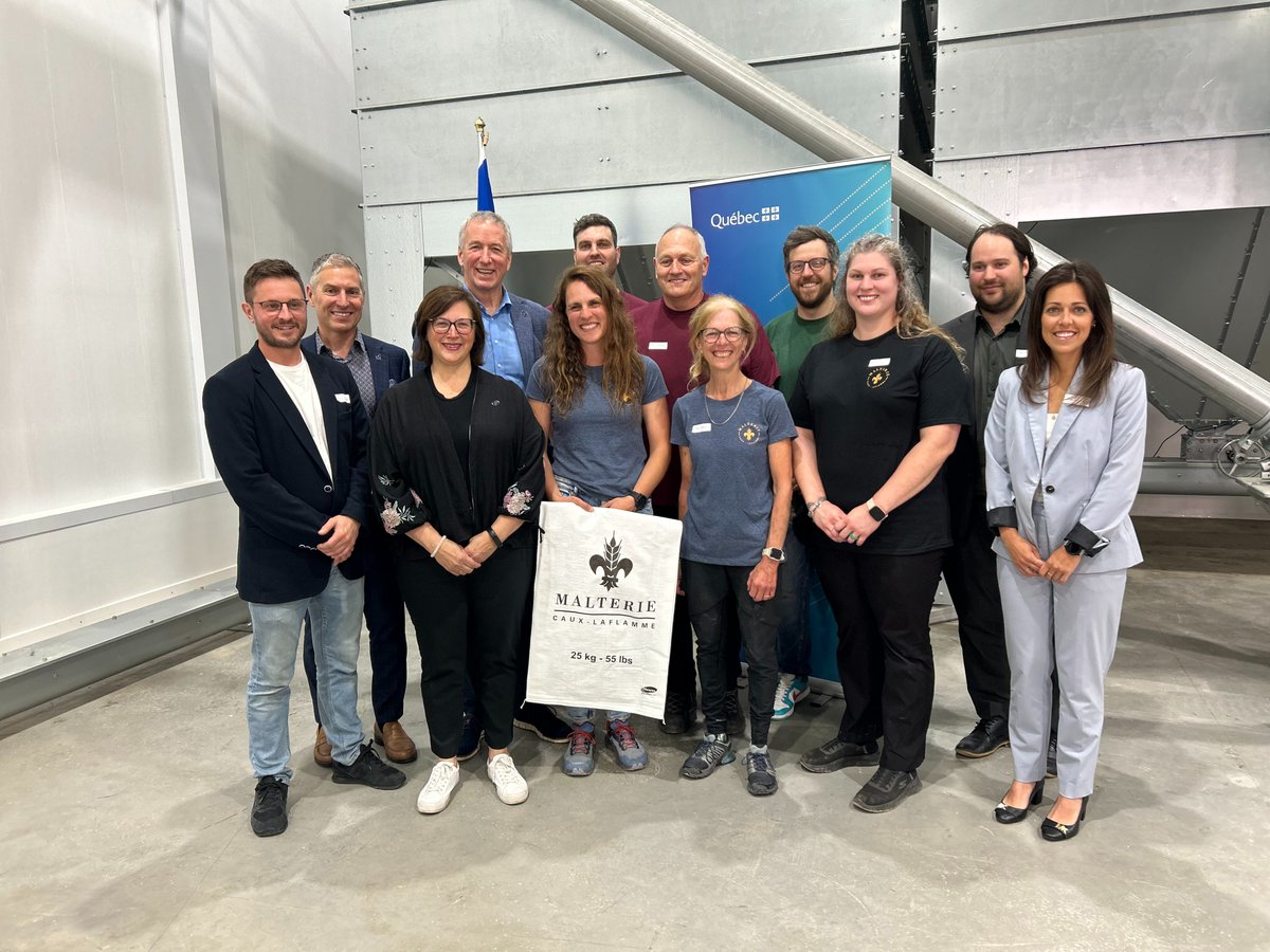 [ COMMUNIQUÉ ]
Appui de 2 M$ à la Malterie Caux-Laflamme, pour l’acquisition d’équipements automatisés pour sa nouvelle malterie, rebâtie à la suite d’un incendie survenu en mars 2024 et inaugurée aujourd’hui.
👉 bit.ly/45mU7oW

#automatisation #Lotbinière <a href="/InvestQuebec/">InvestissementQuébec</a>