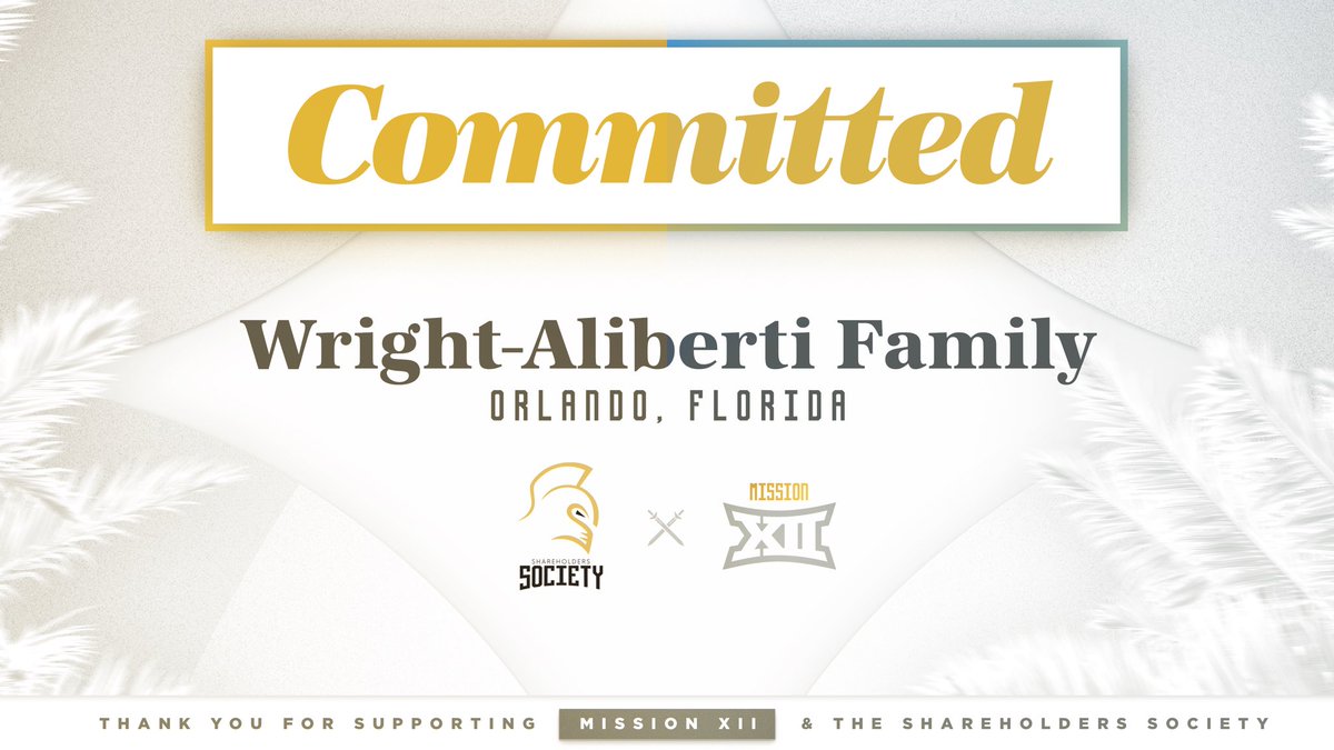 Building a legacy!

Thank you to the Wright-Aliberti Family for establishing a Football Scholarship Endowment benefitting first generation UCF Football student-athletes. 

Your generosity is life-changing and we are grateful for your continued support of the Shareholders Society!