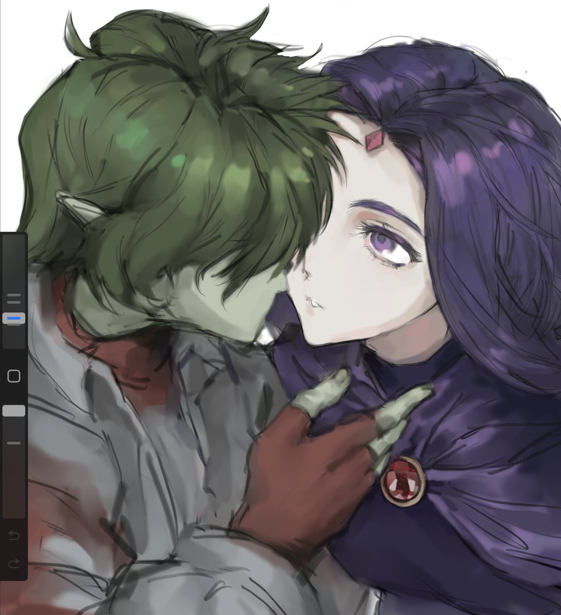 SENRSL1's tweet image. #BBRAE #Beastboy #Raven