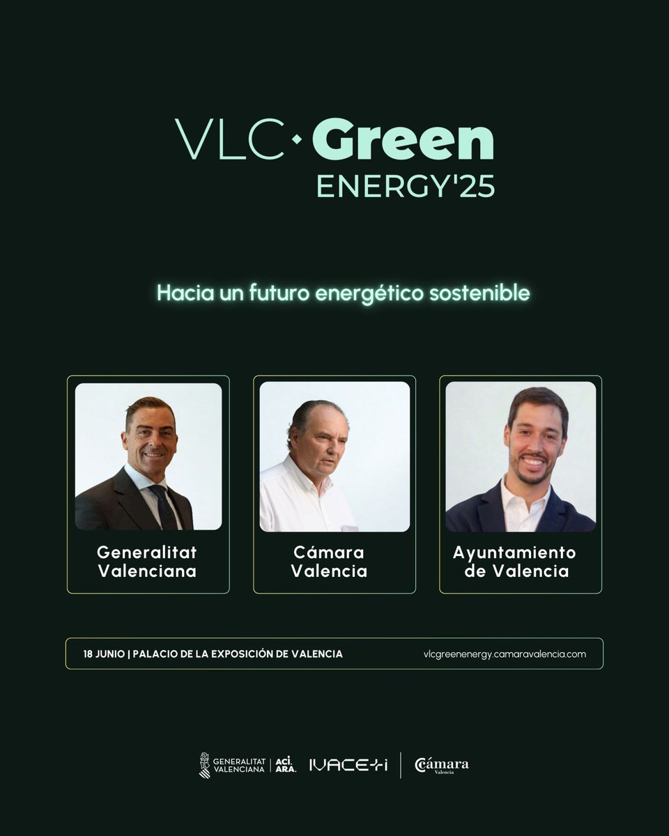 Clúster de Energía C.V. (@energiacomval) on Twitter photo ¡Queda menos de 1 semana!
Te invitamos a VLC Green Energy 2025, donde el <a href="/EnergiaComVal/">Clúster de Energía C.V.</a> , junto con sus asociados, participará en la mesa de debate.
📆18 de junio
📍Palacio de la Exposición de Valencia
👉Inscripciones: bit.ly/CECV128
💡Más Info: bit.ly/CECV129 ¡Queda menos de 1 semana!
Te invitamos a VLC Green Energy 2025, donde el <a href="/EnergiaComVal/">Clúster de Energía C.V.</a> , junto con sus asociados, participará en la mesa de debate.
📆18 de junio
📍Palacio de la Exposición de Valencia
👉Inscripciones: bit.ly/CECV128
💡Más Info: bit.ly/CECV129