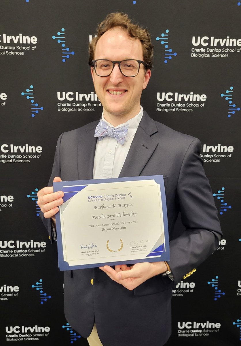 Ribbe Hu Labs (@huribbe) on Twitter photo Congratulations to Bryan Neumann from our collaborator Shane Gonen’s lab on receiving the Barbara K. Burgess Postdoctoral Fellowship Award — a well-deserved honor!
<a href="/GonenShane/">Shane Gonen</a> <a href="/HuRibbe/">Ribbe Hu Labs</a> <a href="/UCIBioSci/">UCI Charlie Dunlop School of Biological Sciences</a> Congratulations to Bryan Neumann from our collaborator Shane Gonen’s lab on receiving the Barbara K. Burgess Postdoctoral Fellowship Award — a well-deserved honor!
<a href="/GonenShane/">Shane Gonen</a> <a href="/HuRibbe/">Ribbe Hu Labs</a> <a href="/UCIBioSci/">UCI Charlie Dunlop School of Biological Sciences</a>