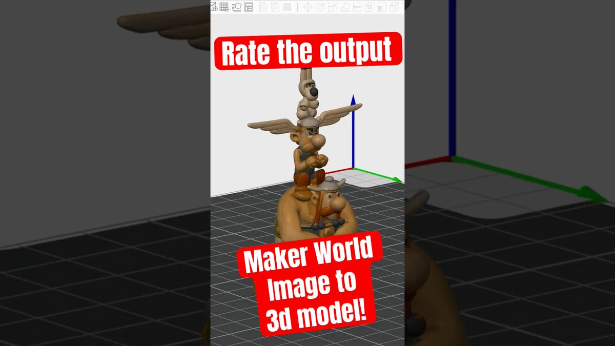 HLtinkercad's tweet image. Rate this MakerWorld Image to 3D model result. 

Model: youtube.com/shorts/Q_yZIKP…

Tut: bit.ly/hlkoolaid
MeshMixer Mod. bit.ly/meshfix
MeshMixer playlist: bit.ly/meshmix
#3dprints #makerworld #imageto3d