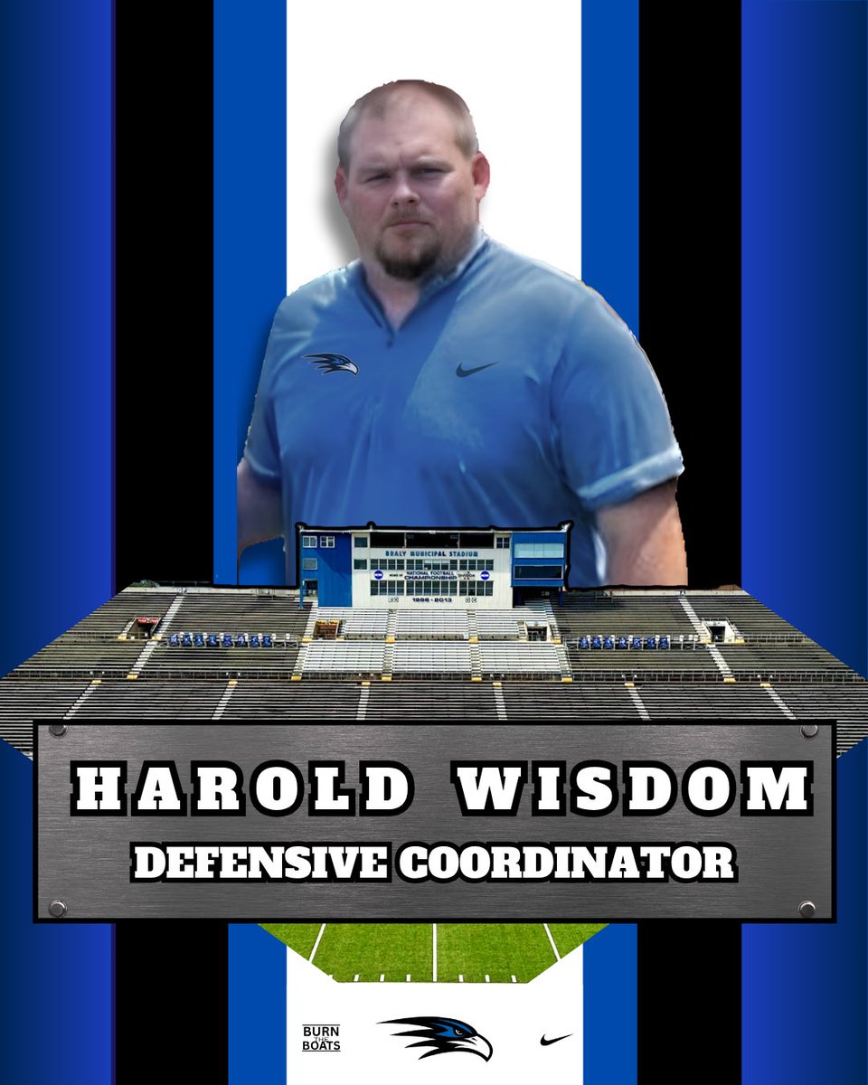 Please welcome Harold Wisdom to the Florence Falcon Football family! Coach Wisdom will join the Varsity staff as the Defensive Coordinator. #GoFalcons #BurnTheBoats