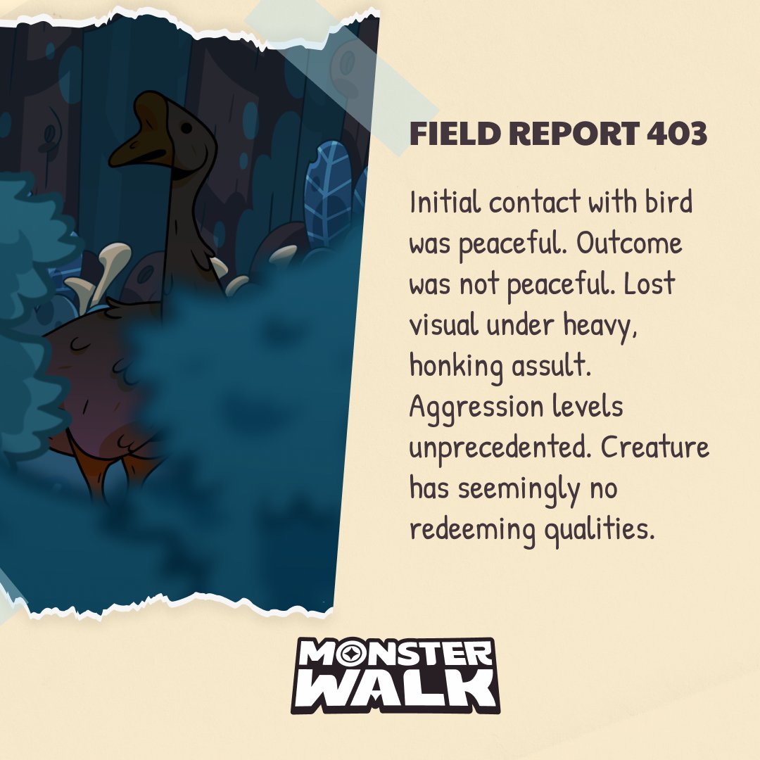 Once you hear the honk… it's already too late. 🪿 Monster sightings are on the rise. Closed beta sign-ups in bio.