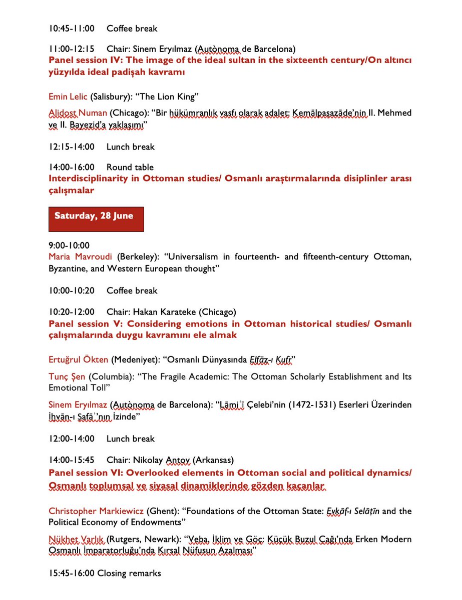 CU_SakipSabanci's tweet image. Conference in Istanbul in honor of Cornell Fleischer, with presentations by many of his students and colleagues.
📅 Dates: June 26–28, 2025
📍 Location: Bilgi University, Eski Silahtarağa Elektrik Santrali
Organized by Nikolay Antov & Sinem Eryılmaz