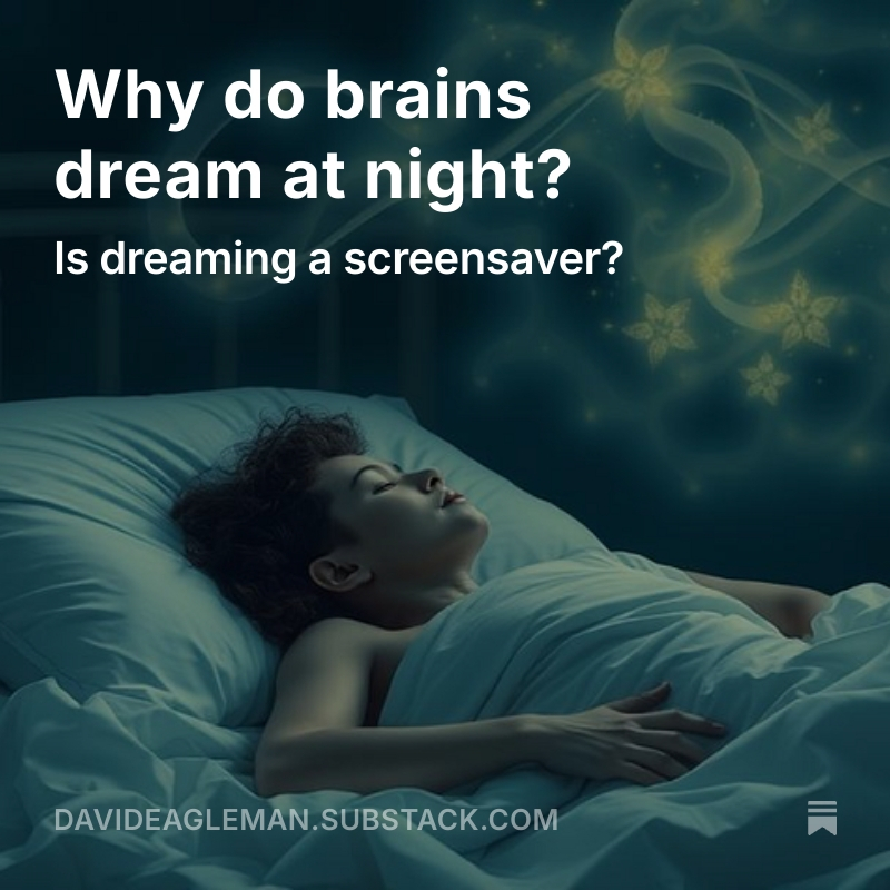 Since ancient times, dreams have intrigued us. 
From a neuroscience POV, we may have cracked the mystery of why they actually occur. 
Check out my new Substack post to learn more...
davideagleman.substack.com/p/why-do-brain…