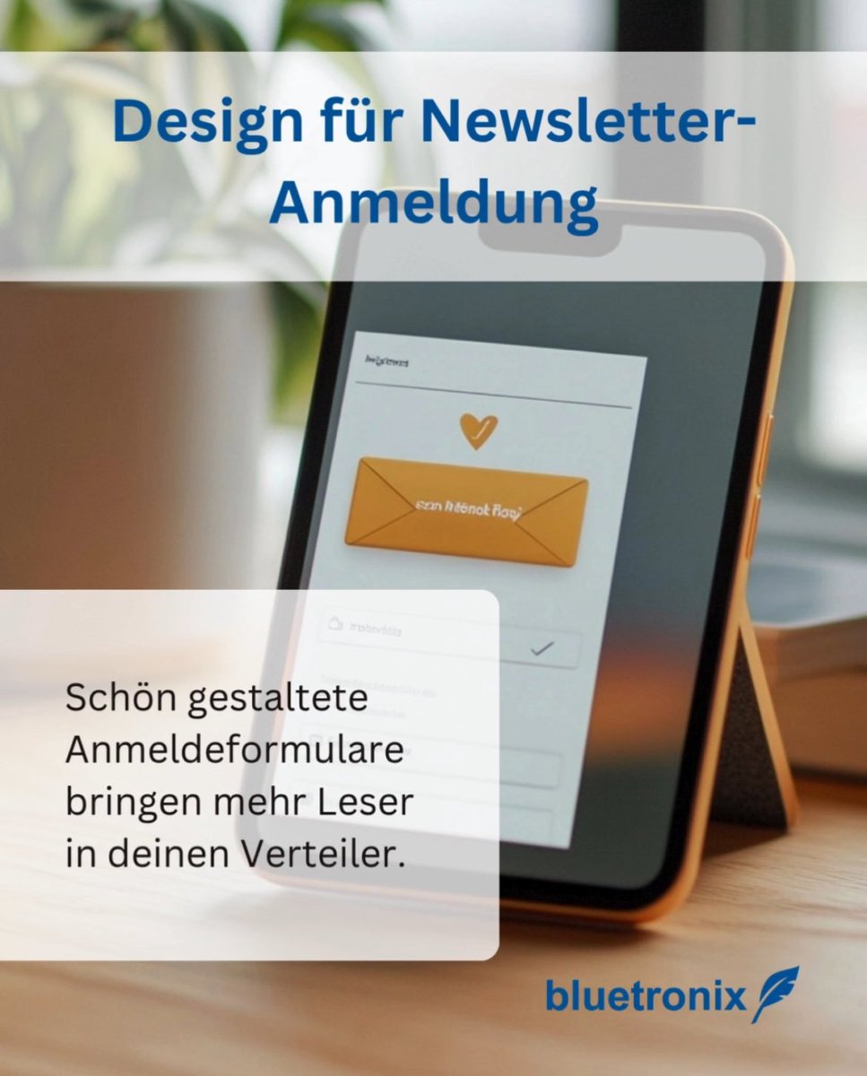 bluetronix_D's tweet image. 📧 Mehr Leser mit Stil! Schöne Formulare, bessere Ergebnisse. 📝 #NewsletterDesign #Listenwachstum