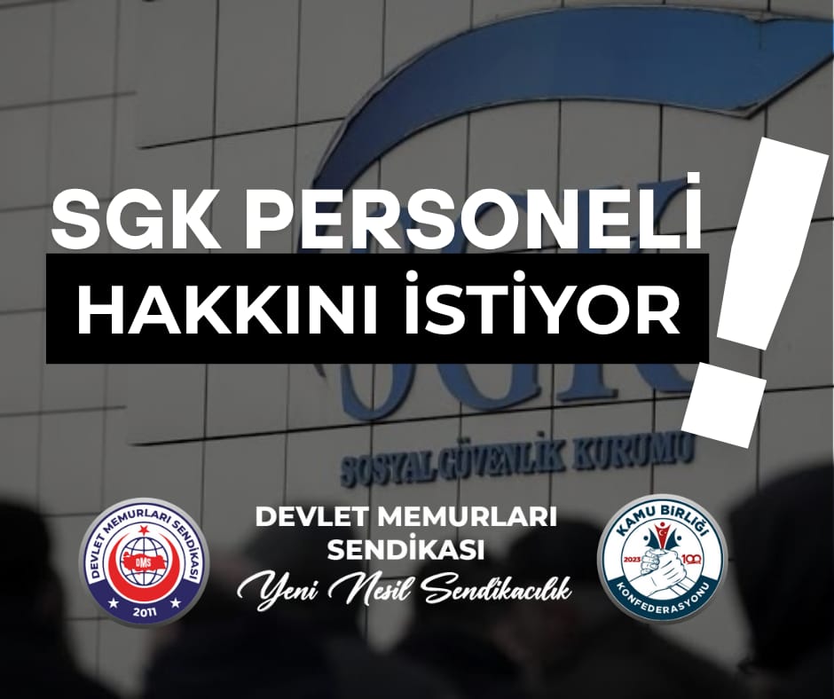 Sosyal Güvenlik Kurumu Personeli hakkını istiyor. 

*657 sayılı Devlet Memurları Kanunu’nun 36’ncı Maddesinde, “Sosyal Güvenlik Hizmetleri Sınıfı” ihdas edilmelidir.

*Sosyal Güvenlik Kurumu kadro ve kuruluşunda yer alan personelin özel hizmet tazminatlarının %50 artırımlı
