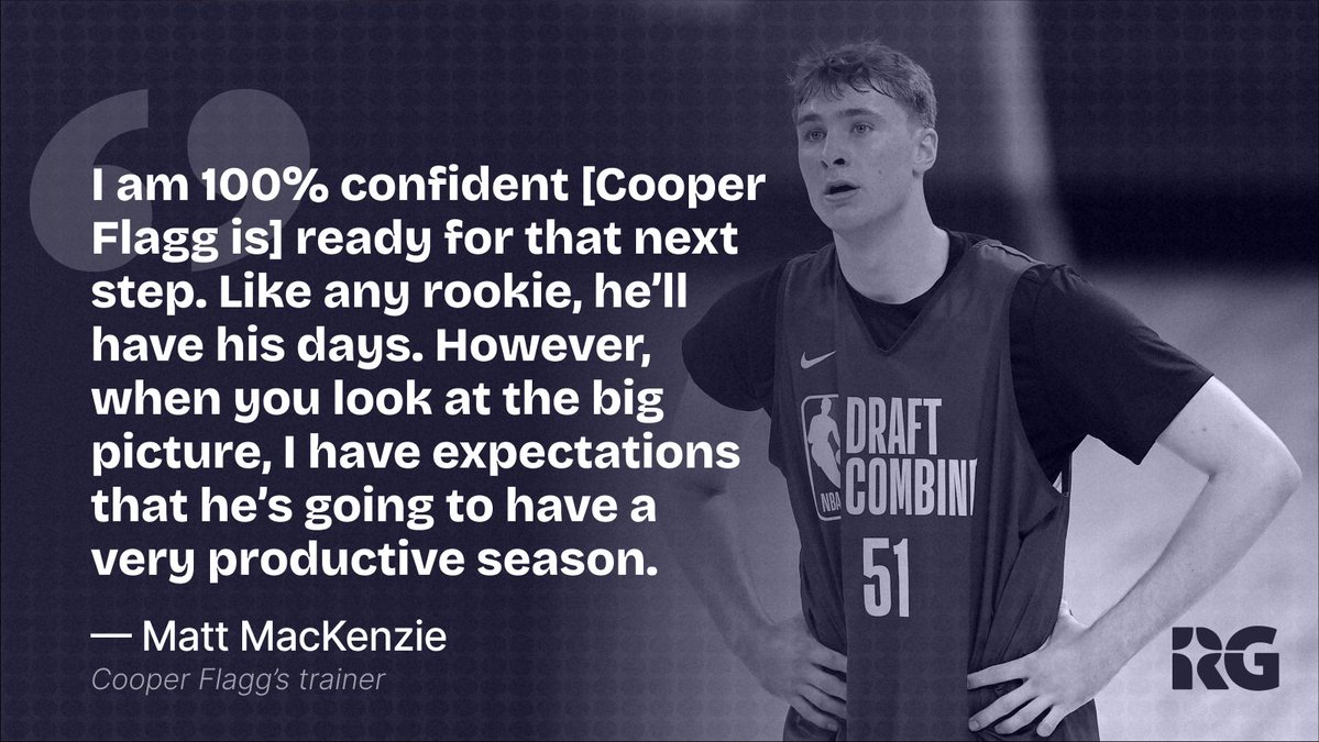 Matt MacKenzie (<a href="/resultsbb/">Matt MacKenzie</a>), Cooper Flagg’s trainer, spoke to <a href="/TheRGMedia/">RG</a> about Flagg's pre-draft preparation, learning from Chris Paul and Kevin Durant &amp; his upcoming meeting with Mavericks. MacKenzie: "It’s the only team that he's going to visit." tinyurl.com/5x3stz46