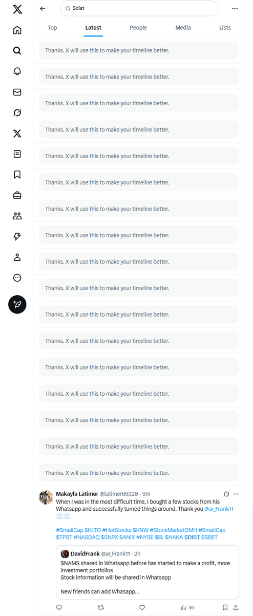 every one of these people i muted posted the same thing as the bottom one

spam on this app is outta control <a href="/elonmusk/">Elon Musk</a> 

save us <a href="/TheCyabra/">Cyabra</a>