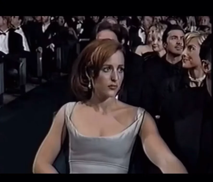 scullysplaque's tweet photo. people bringing this video up all the time pisses me off because it's never to mention her win or how she was the first actress to win an emmy, golden globe and a sag award in the same year for her role as scully. instead they'd rather talk about two men and not why she was there https://t.co/I3lVCP94bB
