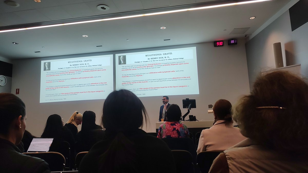 Aakanksha Dixit (@vatsedixit_aaks) on Twitter photo Highlighting the progress of identifying and understanding Myasthenia Gravis over last 125 years, our guest speaker Prof Ali Habib from University of California Irvine <a href="/NeuroimmOZ/">Neuroimmunology Australia</a> #UQCCR Highlighting the progress of identifying and understanding Myasthenia Gravis over last 125 years, our guest speaker Prof Ali Habib from University of California Irvine <a href="/NeuroimmOZ/">Neuroimmunology Australia</a> #UQCCR