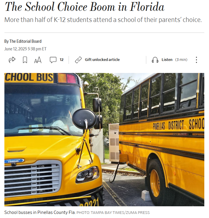 RonMatus1's tweet photo. Holy smokes, @StepUp4Students in the @WSJ.
This editorial cites two of our recent reports.
My colleagues work so hard to make sure folks get the full, rich picture of #edfreedom in Florida.
How gratifying to see this work get this spotlight. https://t.co/nh9VI15aA9