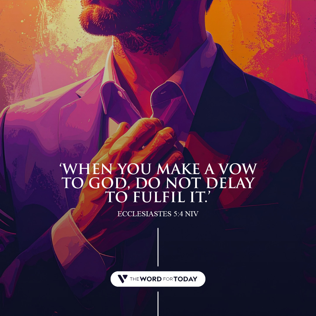 thewordfortoday's tweet image. The first thing to go under pressure? Time with God. But that’s the time you need Him most. Make a vow. Block it out. Be ready for excuses. Meet with God like it’s your most important appointment—because it is.
📖 Ecclesiastes 5:4
Full devo: f.mtr.cool/wxpasxbkfe
#QuietTime