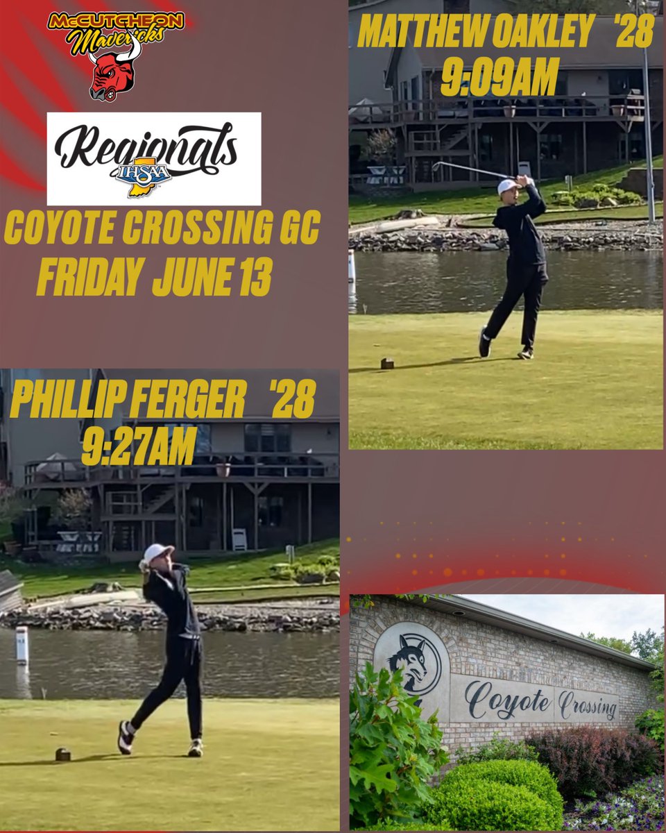 Looking forward to seeing these two compete against some of the top golfers in the state tomorrow!  🤘 #Mavpride