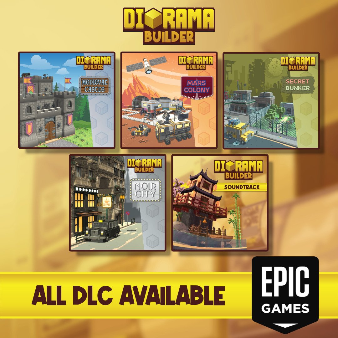 Diorama Builder, now on Epic Games ✨
All DLC available ❗️

🔗 bit.ly/443bvwF

#dioramabuilder #indiegames
