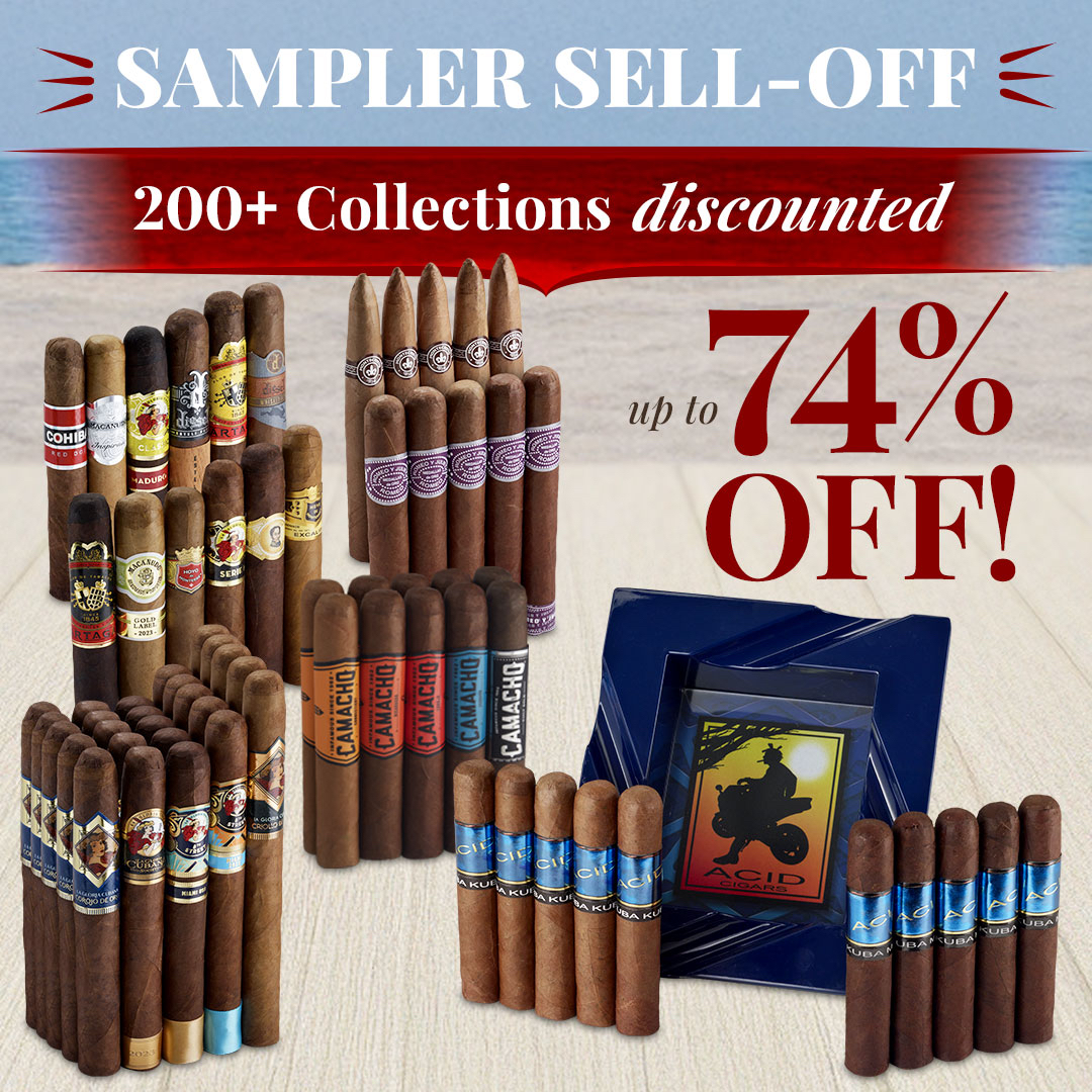Every sampler we have just got marked down. Let your palate run wild and taste test every name brand in our humidor, while you save as much as $222 on the biggest collections we have on hand - ow.ly/CO8S50W8Kaf.