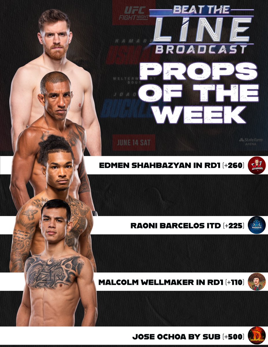 🚨 ICYMI 🚨 

We had <a href="/BestFightPicks/">Dan</a> on for #UFCAtlanta , who had an awesome show of his own this week. We broke down all the fight, gave our best bets and had some laughs. Make sure you tune in 👇 

youtube.com/live/JEo5Piype…

These are the best props of the card 💰