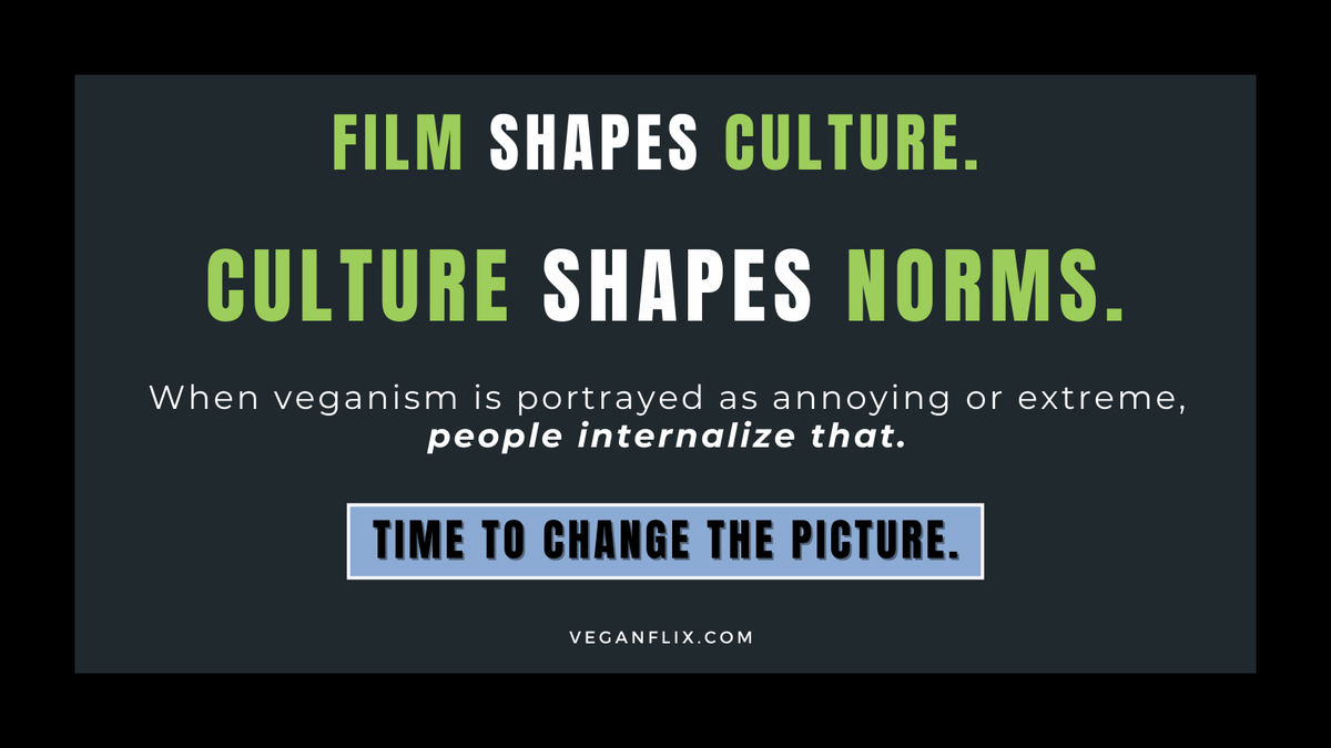 Film shapes culture. Culture shapes norms. 

#vegan #films #animalrights