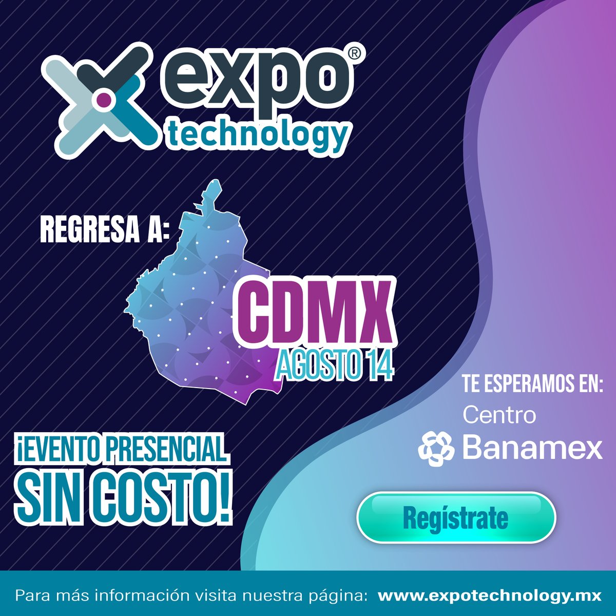 📣 ¡CDMX, somos locales otra vez!
Llega #ExpoTechnologyCDMX2025 🚀
La expo de TI más grande del año, organizada por Boletín de la Computación.
📆 14 AGO | 📍Centro Banamex
🎟️ Regístrate gratis y conecta con lo mejor en tech 👉 bit.ly/4n0DTbs
#ExpoTech2025 #CDMX