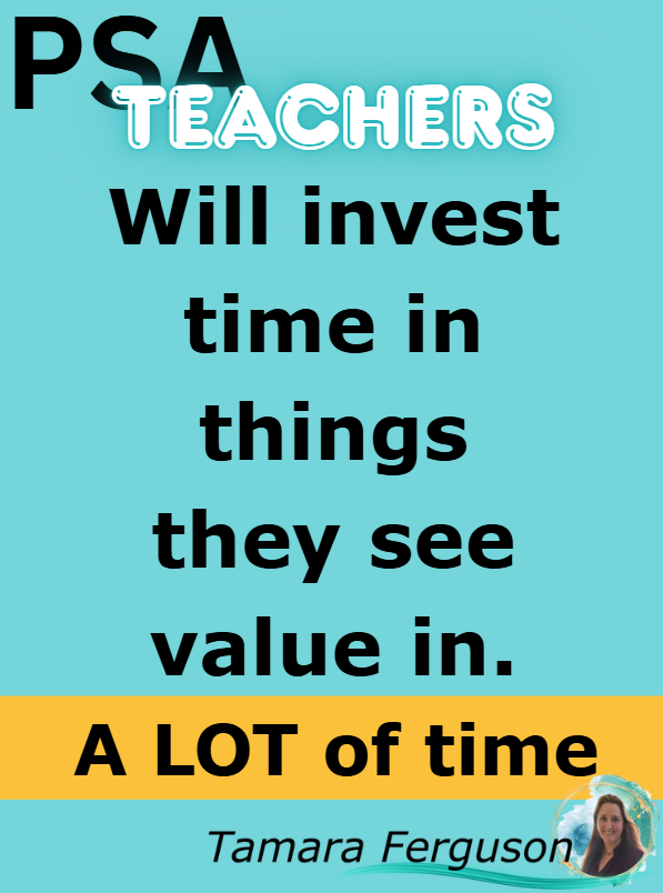 Maybe it is less about tools saving teachers time and more about taking less time to learn relevant practices and tools.
Ask any teacher what they want from PD. Most start with: Will it help students? Yes, they want to save time, but helping students comes 1st.
#EdTech #Teaching