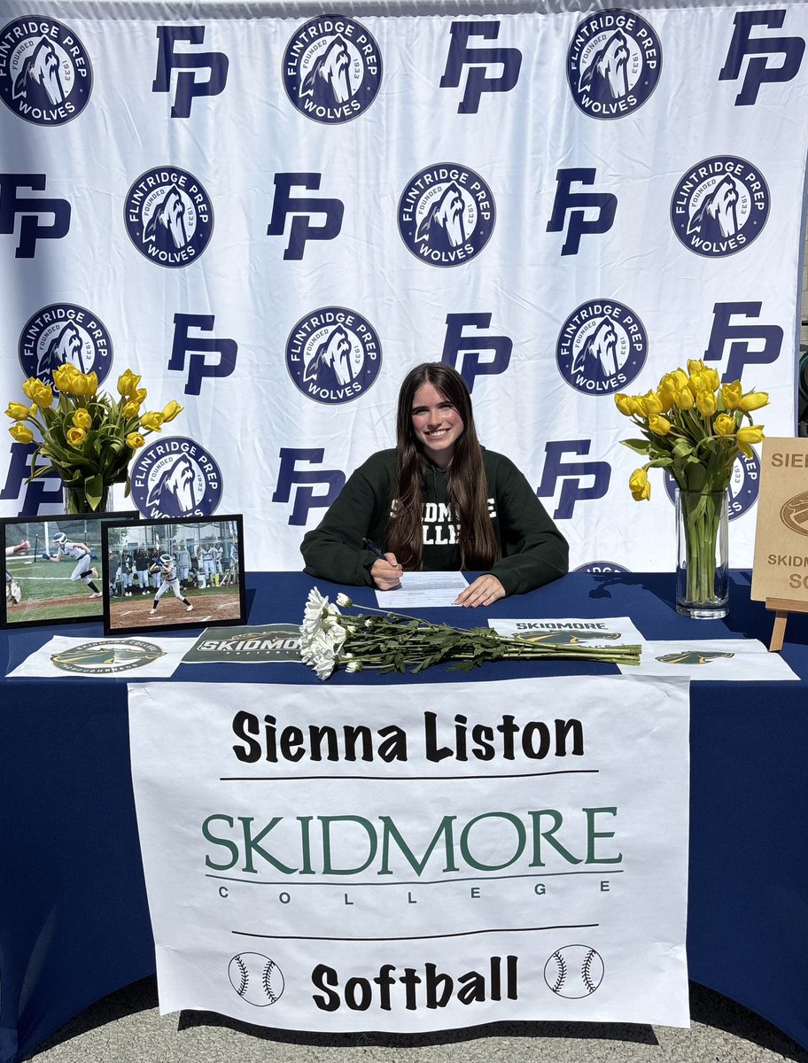 Next up — say hello to one of our newest Thoroughbreds, Sienna Liston!
She’s coming to us from Pasadena, CA, ready to rep #3 in the outfield.
Welcome to the Skidmore Softball family, Sienna! 🐎💚💛
#SkidmoreSoftball #GoTbreds